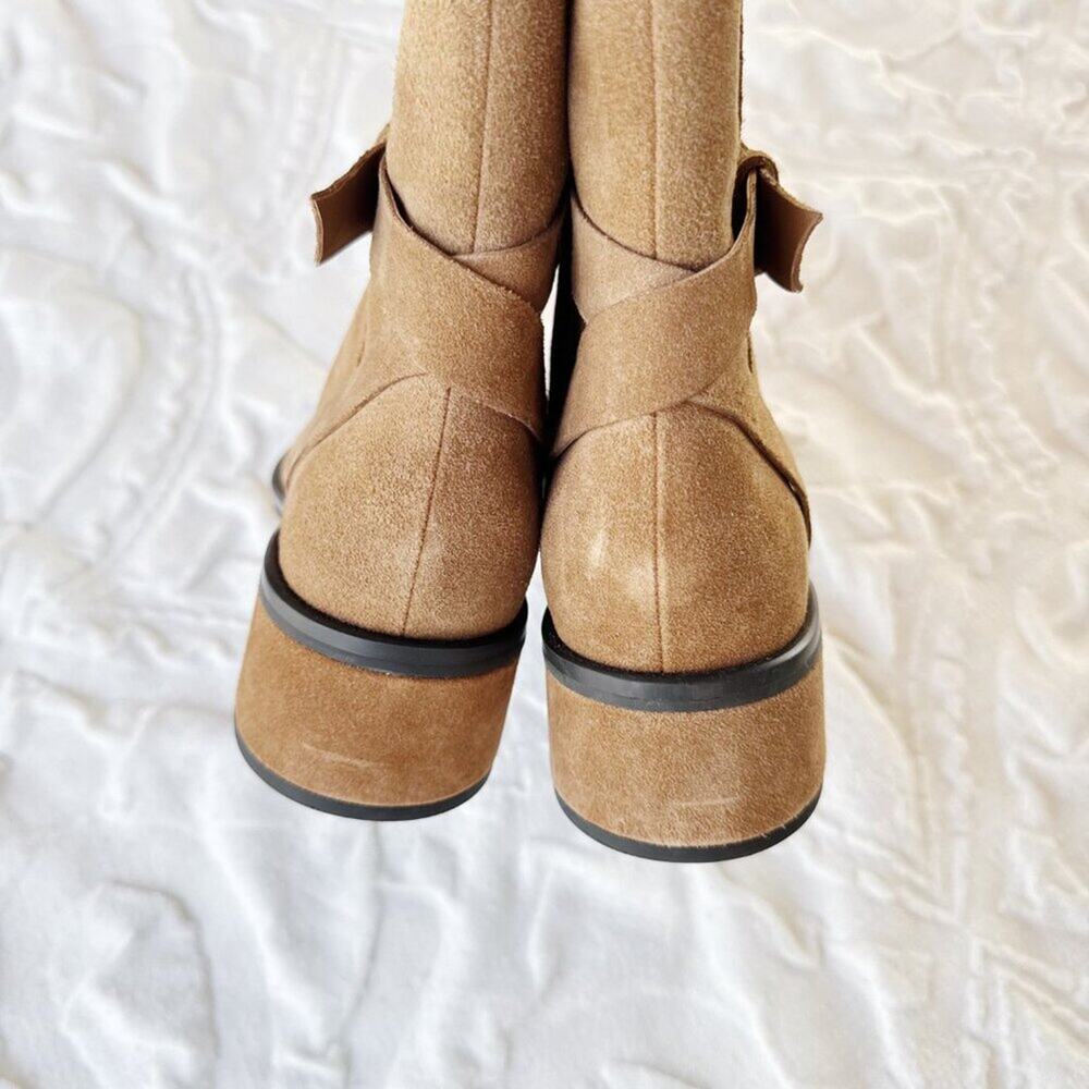 Dolce Vita Leland Suede Block Heel Boot Size 9.5 New - Picture 7 of 12